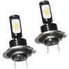 KATUR H7 LED Lampadine fendinebbia Estremamente Luminoso 2400 Lumen Max 75W LED ad Alta Potenza per Luce Diurna DRL o fendinebbia, Xenon Bianco (H7 Bianco)
