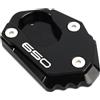 CCYYMOWOK MOWOK Piastra di supporto laterale Prolunga Cavalletto laterale Accessori Moto per Z650 Ninja 650 Ninja650 Z650 RS Z 650 2017-2023 2024 2025 (nero)