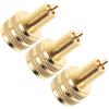 Anneome Adattatori per Valvole Pneumatici 3 Pezzi in Rame Dorato, Diametro Esterno 8mm Interno 12mm, Funzionalità Versatile per Uso Professionale e Lunghi Viaggi Camion