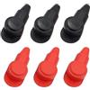 iSpchen Cappuccio Di Protezione Dei Poli,6pcs Tappo Di Protezione Del Polo Per Il Cavo Della Batteria Copriterminali In Silicone Terminali Della Batteria Cappucci Isolanti Per La Batteria Dell'Alternatore