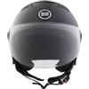BHR Casco Demi-Jet, Casco Scooter 834 FLOW, Estivo, Nero Metallizzato, XS