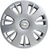 Rixto Kit di 4 copricerchi adattabili - per OPEL ASTRA CORSA COMBO MERIVA SIGNUM VECTRA ZAFIRA (LOGO CROMATO) - diametro 15