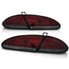 GV-ZONE Fanali posteriori LED compatibili con Seat Leon 2005 2006 2007 2008 2009 GV-950 Set Completo di Fanali Posteriori Rosso Fumé 1 Coppia Lato Conducente e Passeggero
