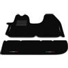 Generico Tappetini compatibili con Opel Vivaro 2001-2014, ricamo bandiera Italia, kit tappetini auto personalizzati, set tappeti in moquette, tappeto auto