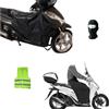 CLICK & GO COMPATIBILE CON YAMAHA T-MAX 560 COPRIGAMBE FELPATO PARANNANZA IMPERMEABILE COPERTA TERMICA PER SCOOTER E MAXISCOOTER COPERTURA PER GAMBE PETTO CON PELLICCIA SINTETICA