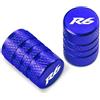 MPODYTSF Parti tappo valvola Coprivalvole Pneumatici Moto Per Yamaha YZFR6 YZF-R6 YZF R6 R6S 1999 2000 2001 2002 2003 2004 2005 2006-2015(Blue)