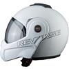 BHR Casco Modulare Moto 807 REVERSE | Casco Moto Integrale Omologato ECE con funzione Flip-Up 180° | Casco Moto Modulare Uomo & Donna con Sgancio Micrometrico | BIANCO | XL