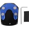 SIXRUN Piatta di Estensione del Commozione Motociclistico, Lega di Alluminio per Xmax 125 250 300 Supporto Laterale Ingranditi Supporto Stabile Sicuro (BLUE)