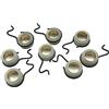 Clynex 8 pezzi Ingranaggio a vite senza fine for pompa dell'olio, for STIHL, 017 018 MS170 MS180 021 023 025 MS210 MS230 MS250 MS171 MS181 MS211 MS190 MS191 11236407102 Kit turbina pompa olio per moto