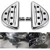 KATUR Poggiapiedi Poggiapiedi Pedale Moto CNC Alluminio Argento Pedale Freno Pedaliera Copri Pedana Passeggero Pedana per Harley Sportster 883 1200 Touring Dyna Softail
