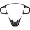 Generico Car Interior Copertura Del Pannello Del Volante Per Ford Per Focus MK4 2019-2023 Rivestimento Del Telaio Del Pulsante Di Controllo Dello Sterzo Dell'auto ABS Accessori Interni Auto(Fibra di carbonio n