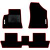 QUEMAR Tappetini Auto per Peugeot 3008 I, Bordo Rosso, 2 Ricami | 2009-2016 / Kit Tappeti Moquette e Gomma su Misura / Set 2 Anteriori + 2 Posteriori / Ricami e Colori Personalizzati