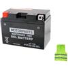 CLICK&GO BATTERIA MOTO YTZ12S 12VOLT 11AH AMPERE BATTERIE SCOOTER IN GEL COMPATIBILE CON YAMAHA XP A T-Max ABS 530 per anno 2012 al 2016 150X87X110MM FORNITA CARICA E PRONTA PER ESSERE UTILIZZATA