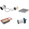 AOQ ORIGINAL QUALITY AOQ - Kit tagliando 5 FILTRI COMPATIBILE CON FIAT 500X 1.3 MULTIJET DIESEL, (312), EURO6 CON FILTRO ABITACOLO AI CARBONI ATTIVI