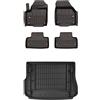 MOTOS Set di tappetini in gomma e tappetini per il bagagliaio per Land Rover Range Rover Evoque I 2011-2018 Migliorare il comfort di viaggio con tappetino antiscivolo auto 3D- tappetini per tutte le s