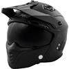 A-PRO SRL Casco Moto Jet Cafe Racer Omologato ECE 22-06 Parasole scooter Nero Opaco XXL