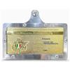 Supporti Ferrosi Supporto targa Oro FMI con rilievo. Adatto a Vespa e universale per moto d'epoca
