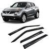 CarJoy Deflettori d'aria per finestrini laterali, compatibili con Nissan Juke 2011-2018, parapioggia, deflettori adesivi, 4 pezzi