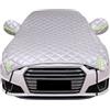 RONGESAEFS Telo Copriauto Antigrandine,Mezza Copertura per Auto Traspirante Addensata,Copertura Universale Per Ghiaccio E Neve,Antipolvere,per Berline E SUV berlina(Color:C,Size:SUV-5.6 * 2.5m)
