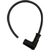 Generico Pipetta Candela Champion Pro in Silicone, Angolare 90°, Cavo 7mm, Nera