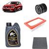 OP Kit tagliando 3 filtri + 6L olio 5W-30 IPC LS compatibile con Renault clio v 1.3 TCE 130 Benzina 2019+