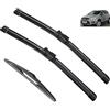 Autopixl Set di spazzole tergicristallo anteriori e posteriori compatibili con Ford Kuga MK1 2008-2012 spazzole per parabrezza, parabrezza, 24+17+13