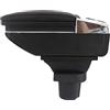 SZSS-CAR Nero Bracciolo in pelle per auto,Compatibile con Toyota Vios/Toyota Yaris L Sedan 2002~2003~2004~2005~2006~2007~2008, console centrale con vano portaoggetti interno