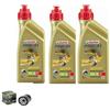 AER MOTO SPARE PARTS Kit tagliando 3L 3 LITRI Power 1 POWER1 10W40 filtro olio HifloFiltro HF 204 HF204