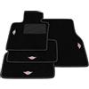 Generico Tappetini compatibili con Mini Cooper F55-5 porte 2015-2022, kit tappetini auto personalizzati, set tappeti in moquette, tappeto auto
