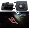 Duleutgnu Sunshine Fly, 2 luci LED laterali sotto specchio Ghost proiettore luce logo luce di benvenuto auto di ricambio accessorio lente in vetro bianco (Carpet Line) (Red W)