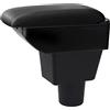 YJYWZH per Hyundai i10 2021 2022 2023 Braccioli Bracciolo Doppio Strato Centrale Console vano Nero Pelle