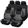 OYTHO Set Completo di Coprisedili per Toyota Yaris Cross SUV 2021 2022 2023, Sedili Auto Compatibile con Airbag, Impermeabili On Grani in Rilievo,3/Grey