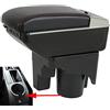 SZSS-CAR Bracciolo portaoggetti per console centrale auto compatibile con Volkswagen Golf Mk5 (1K) 2003-2009/Golf Mk6 (5K) 2008-2012/Jetta Mk5 Vento Golf Wagon 2006-2011 (non compatibile con GOlf Plus