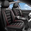 Generic Coprisedili Auto Universale Per MG ZS Hybrid+ Luxury 2024 2025 2026, Copri Sedile Auto Pelle PU，Impermeabile，Traspirante, Regalo di Compleanno(Black Red)
