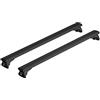 NORDRIVE N15101 Silenzio Black in-Rail, Set Completo Barre portatutto in Alluminio - L - Evos IA
