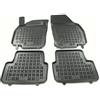 MTM Tappetini Gomma per Volkswagen Polo VI 2017- Design a Vaschetta, su Misura con Bordi Rialzati cod. 3D 7712