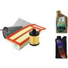 AOQ ORIGINAL QUALITY AOQ - KIT TAGLIANDO COMPATIBILE CON FIAT GRANDE PUNTO 1.3 MULTIJET 75CV 55KW PUNTO EVO 4 FILTRI (con 4lt. di lubrificante)