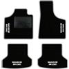 QUEMAR Tappetini Auto compatibili con Audi A3 8P 8PA e Cabrio 2003-2012/ Kit Tappeti Moquette e Gomma su Misura (Set 2 Anteriori +2 Poster.)/ Ricami e Colori Personalizzati (Bordo Perla, 4 Ricami)