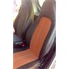 TOPCAR-ATHENS Top Car Athens || 1 + 1 Coprisedili | 100% su Misura, Compatibile con Smart FORTWO (450) | Colori Arancione- Nero