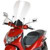 Generico Parabrezza Completo Compatibile con Beverly 125 200 250 400 2001-2005 Faco Compreso di Staffe