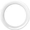 SHIFENG Copertura decorativa per interni dell'auto, compatibile con Smart 453 Fortwo Forfour 2015-2020, in ABS, colore bianco, accessorio decorativo (1 pezzo coprivolante)