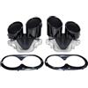 YSQOJF Terminale di Scarico Per Mercedes Per A35 CLA35 GLA35 GLB35 A45 CLA45 GLA45 AMG Modifica Tubo Di Scarico Terminale Quadruplo Silenziatore Scarico Coda Punta(B)