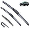Autopixl Set di spazzole tergicristallo anteriori e posteriori compatibili con Mitsubishi Pajero Shogun Montero V80 2007-2020 Parabrezza Parabrezza 222012