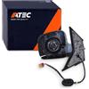 ATEC Germany 1x Specchio retrovisore esterno elettrico riscaldato lato | Compatibile con: VW MULTIVAN T5, TRANSPORTER T5 Bus, TRANSPORTER T5 Kasten, TRANSPORTER T5 Pritsche/Fahrgestell (7JD, 7JE