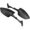 KeYJeY Specchietti Moto Per SUZUKI Per BURGMAN AN125 AN250 AN400 AN650 AN 650 Burgman 400 650 125 200 Specchietto Retrovisore Moto Moto Specchietti (Colore : NO LOGO-Black)