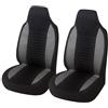 XVGUOYAN Coprisedili Auto Per Peugeot 107 Per C1 Per Aygo Per Mazda Coprisedili Anteriori Alti Con Schienale Alto Universali 2 Pezzi Protezione Per Sedili Auto Coprisedile Auto(2pcs gray)
