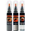 F FIRANTO FIRANTO Kit Riparazione Vernice Auto per Piaggio Motorcycles P729 Grigio Moonlight/Steel - Set rimuovi Graffi per Vernice Auto 3in1-15ml Primer, Pennarello ritocchi Vernice, Vernice lucidante