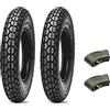 ECOVELO 2 GOMME 3.50-8 4 P.R. + CAMERE PNEUMATICI DEESTONE COMPATIBILI CON VESPA VBB VNB VBA VNA VB1T GL 125 150