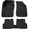 J&J AUTOMOTIVE SCOUTT Tappetini Auto in Gomma Su Misura per Fiat 500X 2014-2024, Set da 5 Pezzi, Tappeti 3D Design con Bordo Alto, Inodore, Qualità Premium