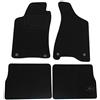 J&J AUTOMOTIVE Tappetini in Tessuto per Audi 80 B4 1991-1996, Set da 4 Pezzi Anteriori e Posteriori, di Velluto su Misura, Antiscivolo, Colore Nero